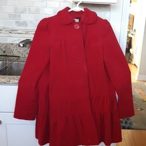 Coat red sz 4